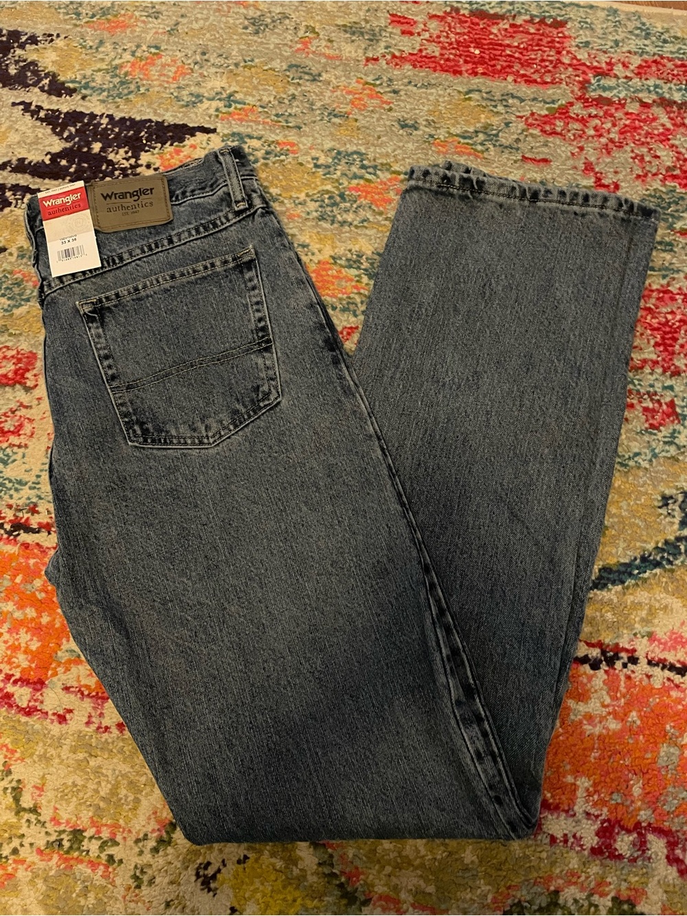 Wrangler Men's Relaxed Fit Jeans - Medium Blue
